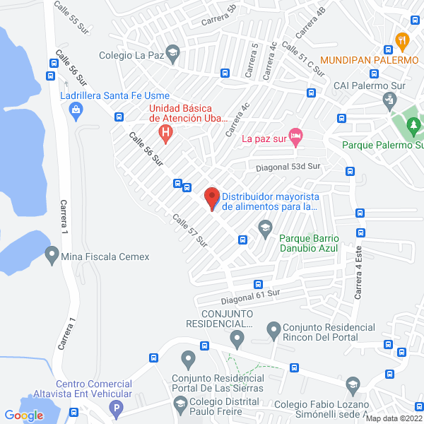 Map of Distribuidor Mayorista De Alimentos Para Mascota La Pajarera