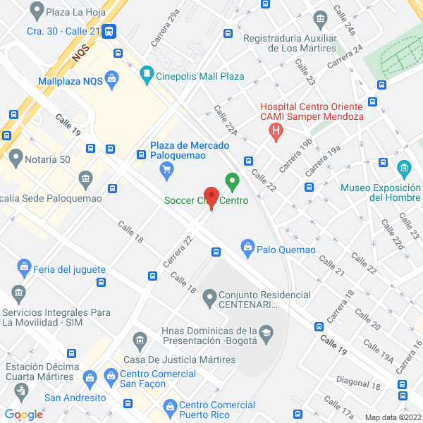 Map of Proveedores De Fundición Marora Ltda.