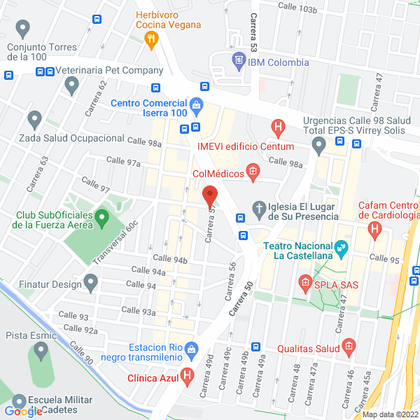 Map of Vidrios Y Aluminios Rionegro