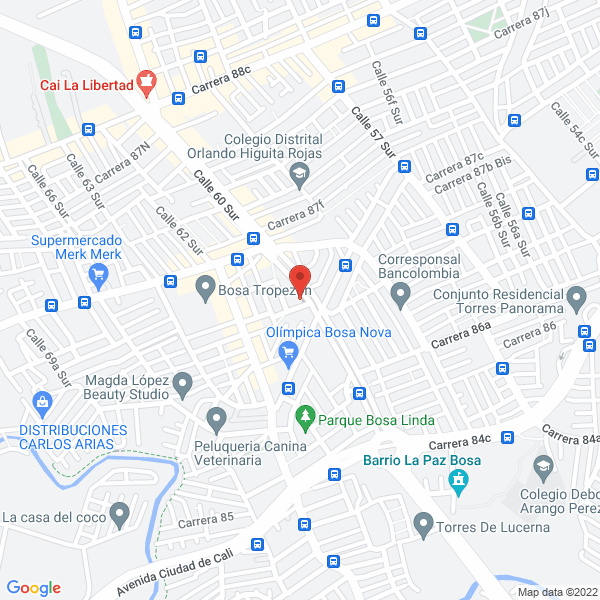 Map of Lyj Servinstalaciones