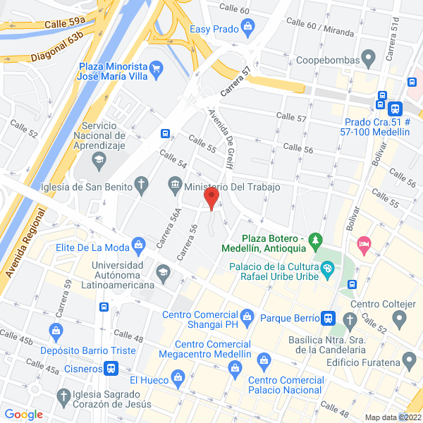 Map of La Casa De Las Licuadoras