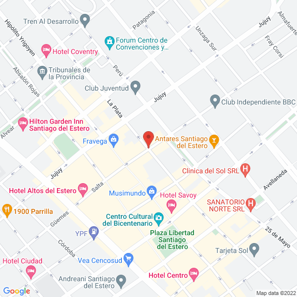 Map of Norte Beneficios