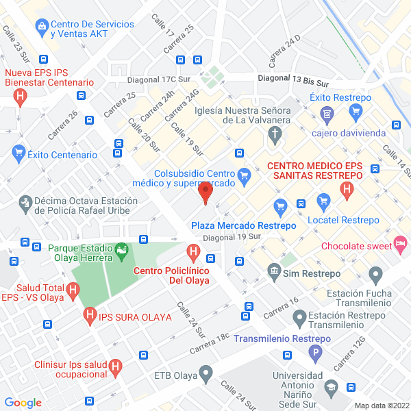 Map of L Y A Aire Acondicionado