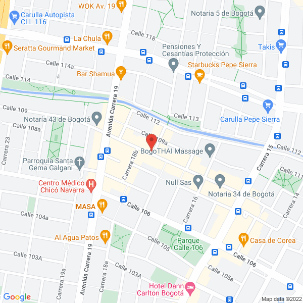 Map of La Flor Del Pandebono