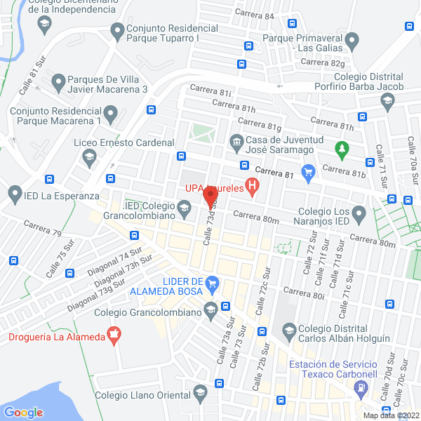 Map of La Gran Comisión