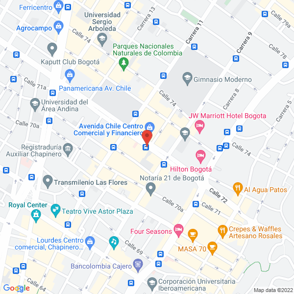 Map of La Libertad Compania De Inversiones Y Servicios S.A.