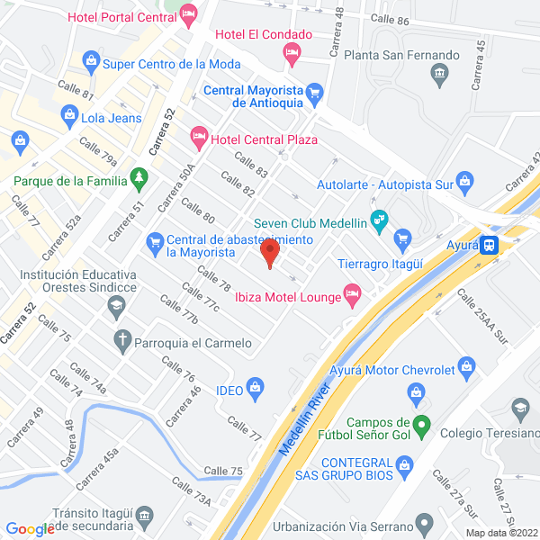 Map of La Milagrosa