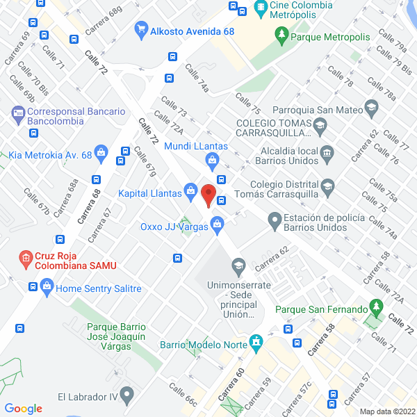 Map of Manufacturas Costura De Oro Ltda.