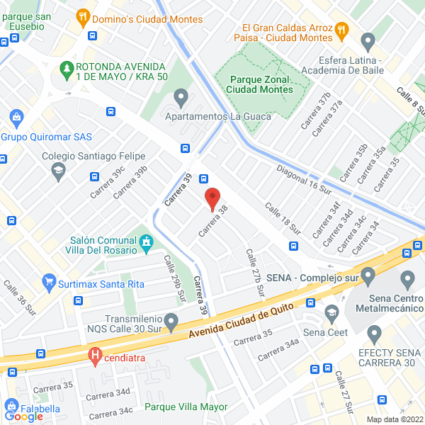 Map of Manufacturas Lugal