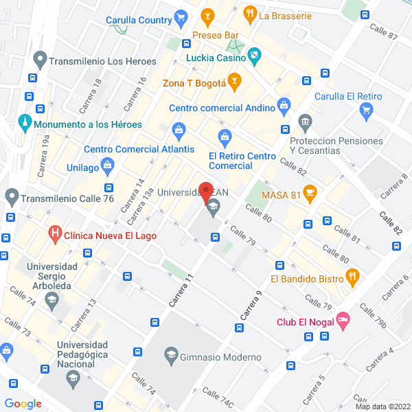 Map of Maria Cristina Pretelt Asesor De Seguros Ltda.