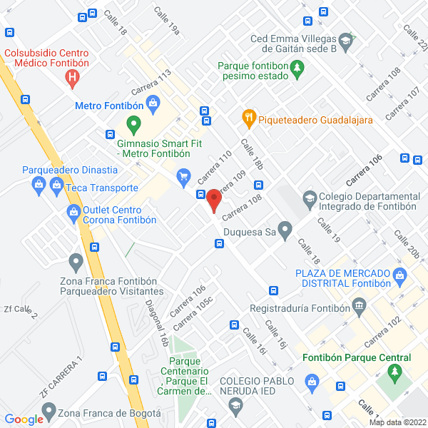 Map of Montacargas Rafael Moscoso
