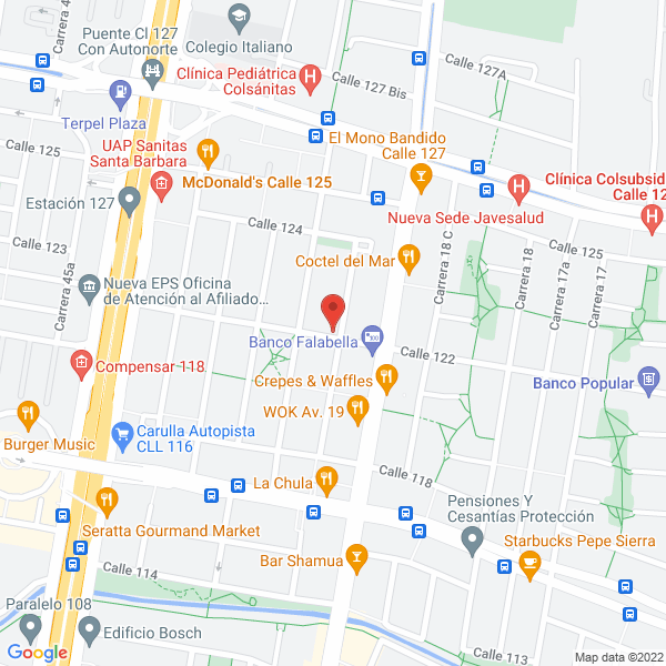 Map of Montoya Lopez Asociados S.A.