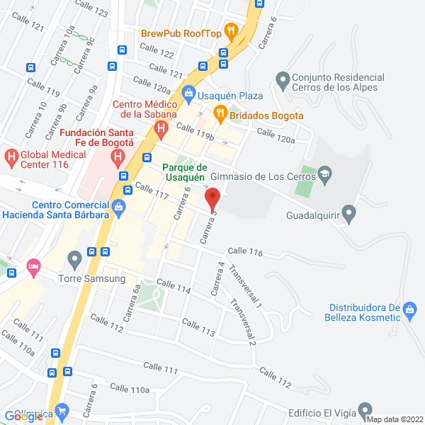 Map of Centro Olístico Nataraya