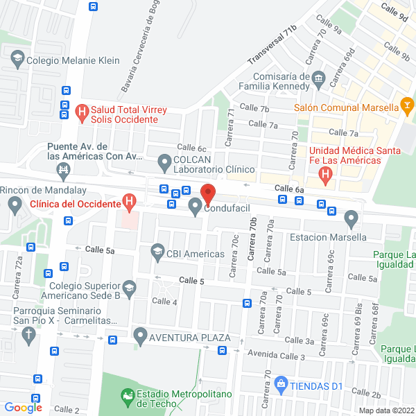 Map of Centro Optico Las Américas