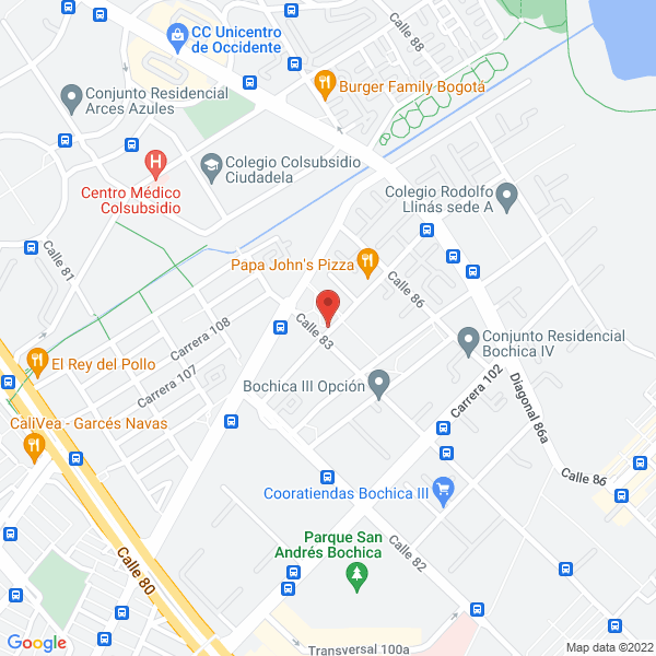 Map of Cigarrería De La 84
