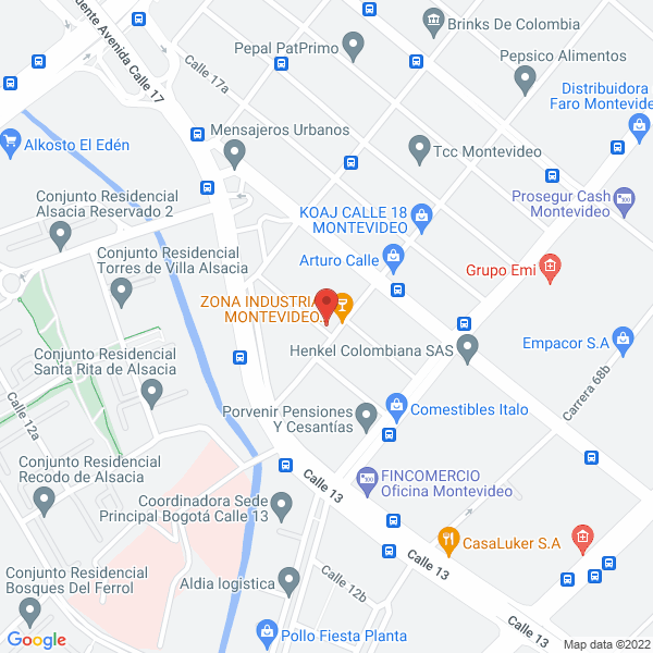Map of Colombian Mud Company.