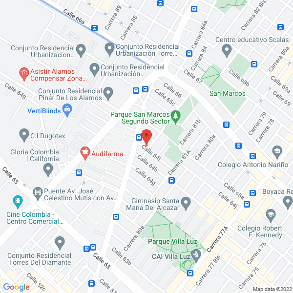 Map of Colpacom Ltda.