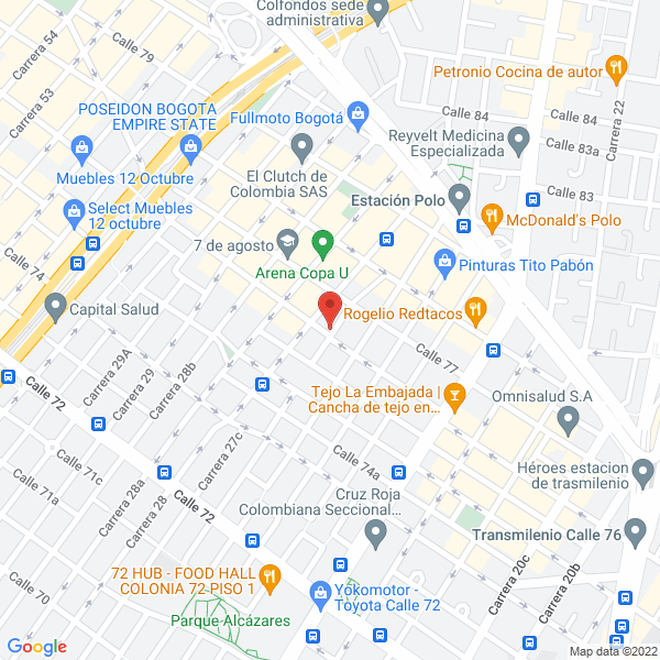 Map of Colteunidos Ltda