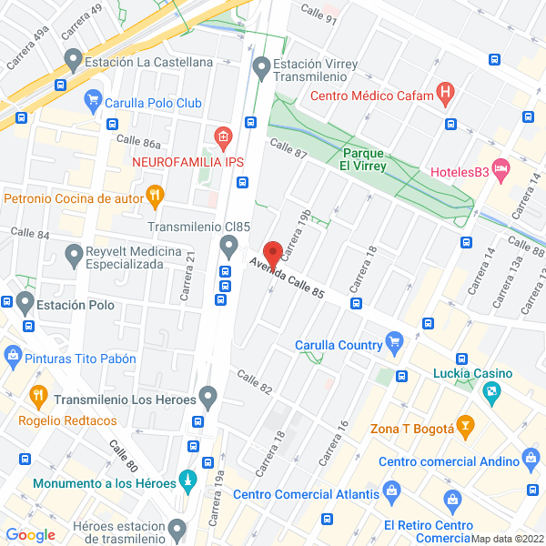 Map of Centro Médico Ahamkara