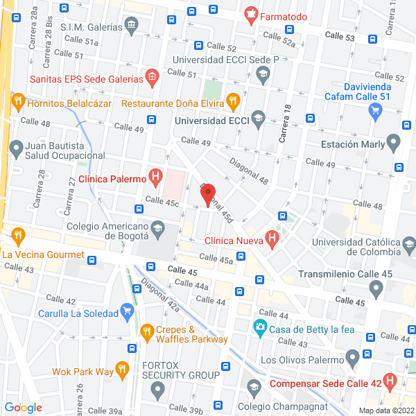 Map of Centro Médico Atención Integral