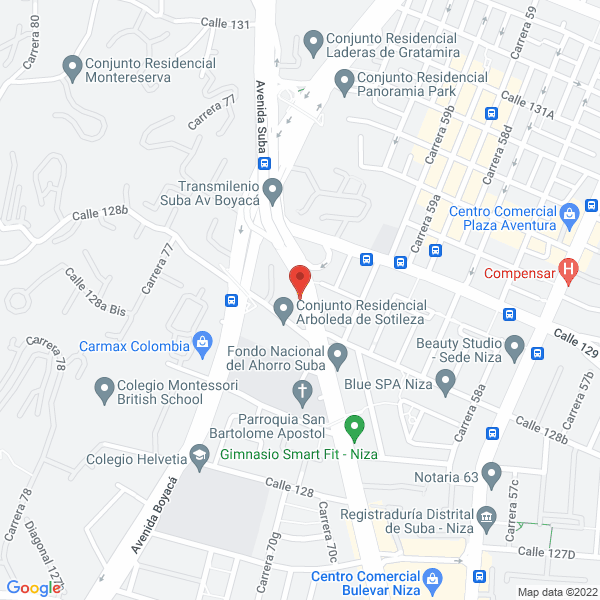 Map of Centro Médico Fraternidad