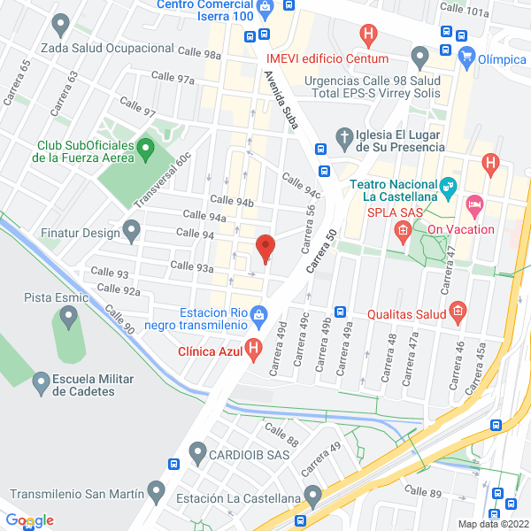 Map of Cerrajería Y Vidrios Omega