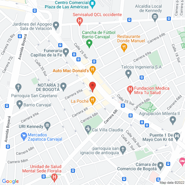 Map of Cevichería Y Pescadería Perla Del Mar