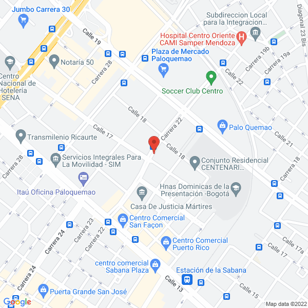 Map of Offset Diseño