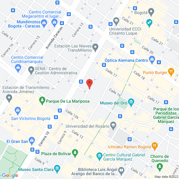 Map of Opticas Exito Y Cía. Ltda