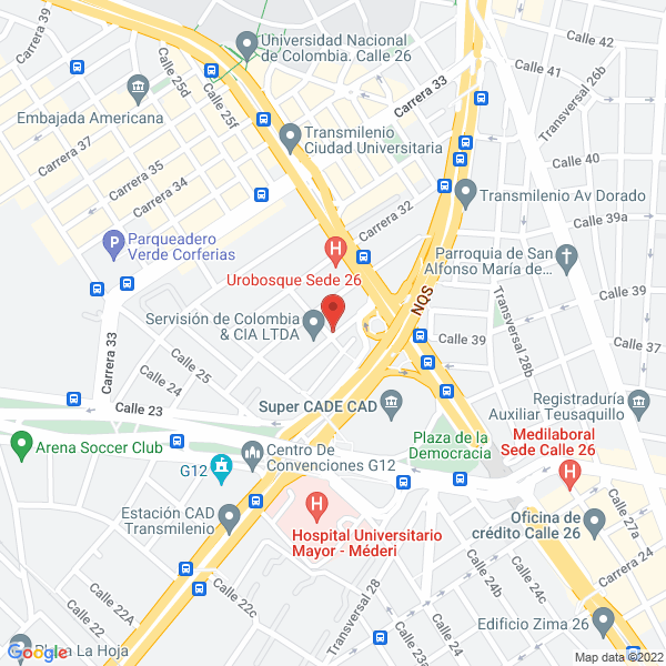Map of Pad Servicios