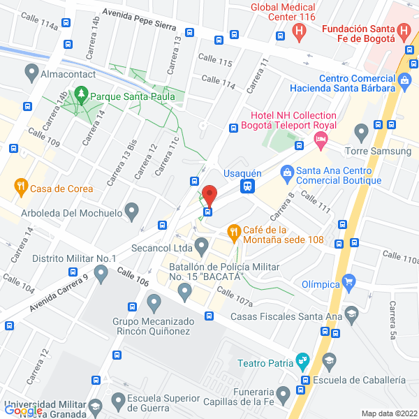 Map of Paez Fortoul Y Asociados S.C. Pafort S. En C.