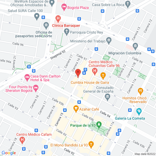 Map of Palacios Gutiérrez S.A.S.