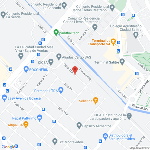 Map of Peláez Restrepo & Cía Ltda.
