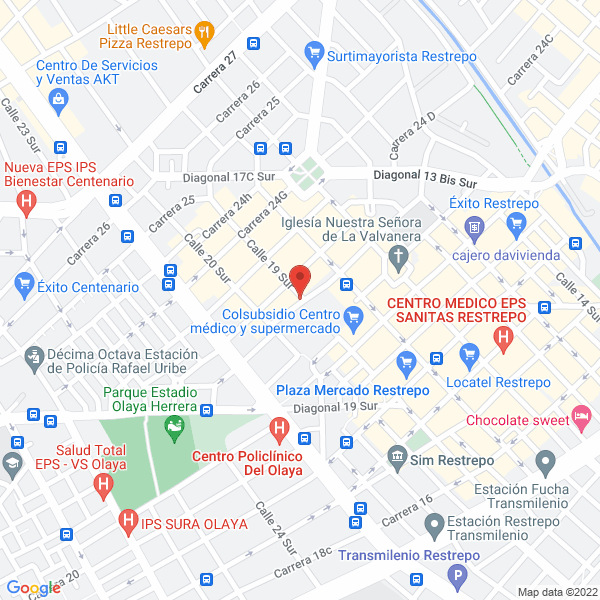 Map of Peletería Nuevo Mundo