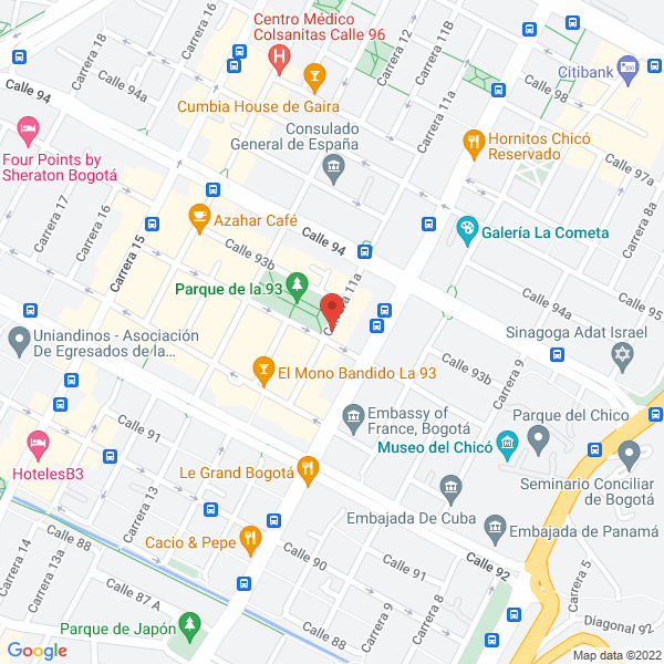 Map of Perfect Forms Spa