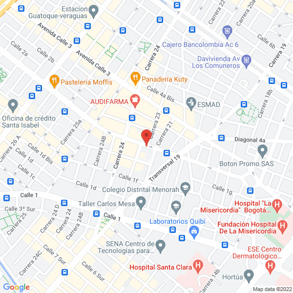 Map of Podología Y Venas Várices