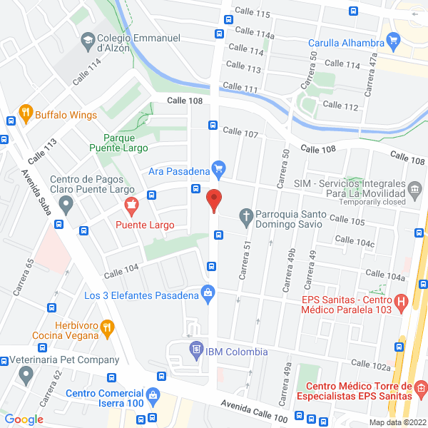 Map of Preescolar Integral Personalizado