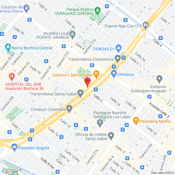 Map of Printer Mather Sistemas