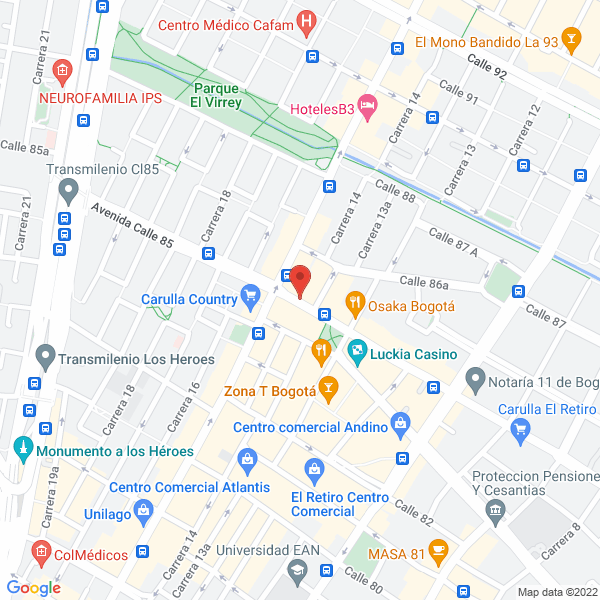 Map of Club Gótica