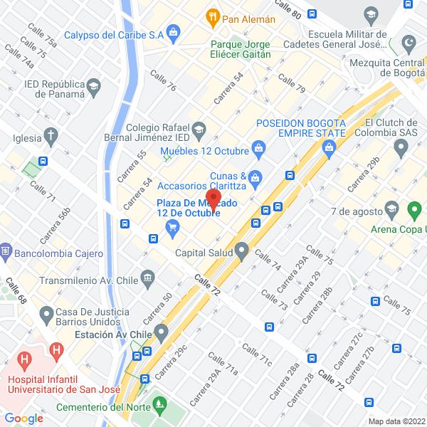 Map of Comercializadora Shekinah