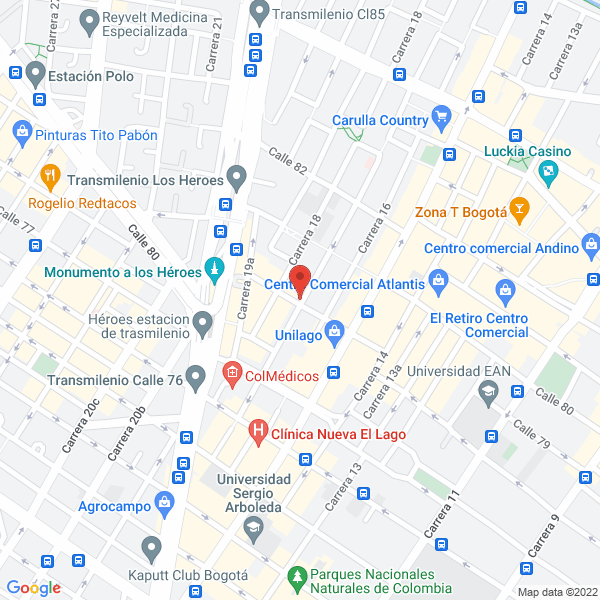 Map of Promotora Colombiana De Gas Gnv S.A.