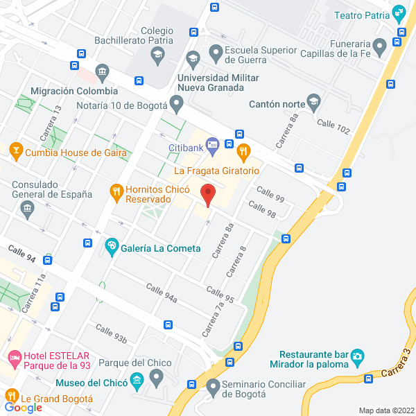 Map of Proveeduría Universal Y Cía. S.A.