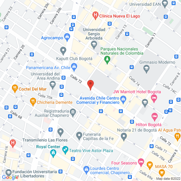 Map of Comercializadora De Equipos Y Productos