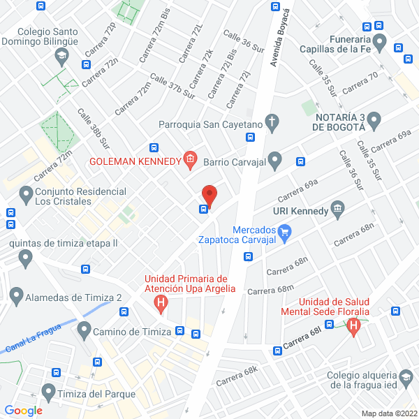 Map of Comercializadora De Moldes Y Plásticos Comolplast Ltda.