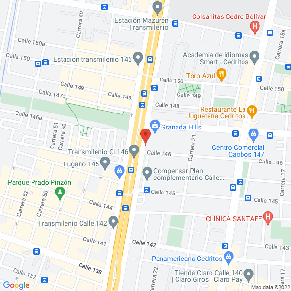 Map of Comercializadora Deumex Colombia S.A.S.