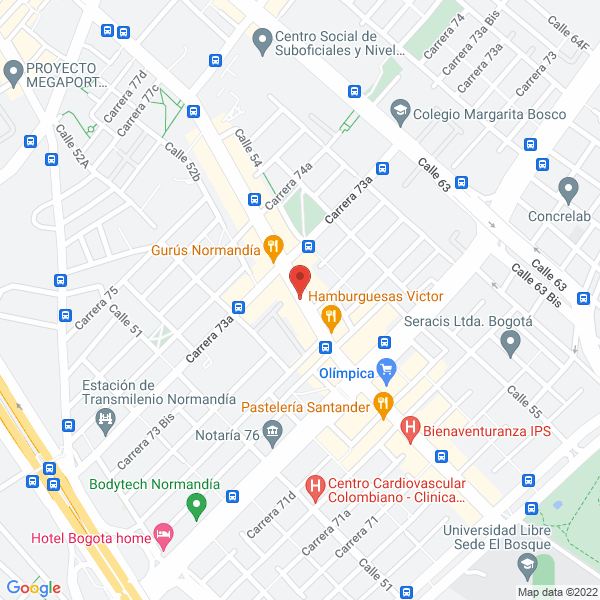 Map of Comercializadora Dorado Rc Sas