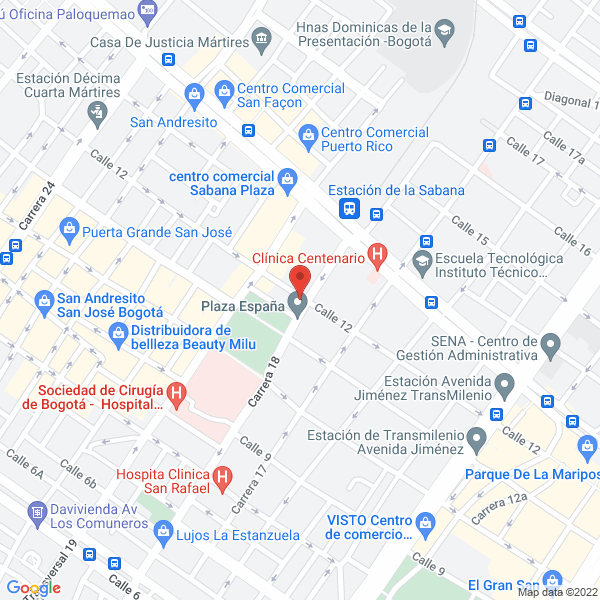 Map of Comercializadora Gimaro S.A.S.