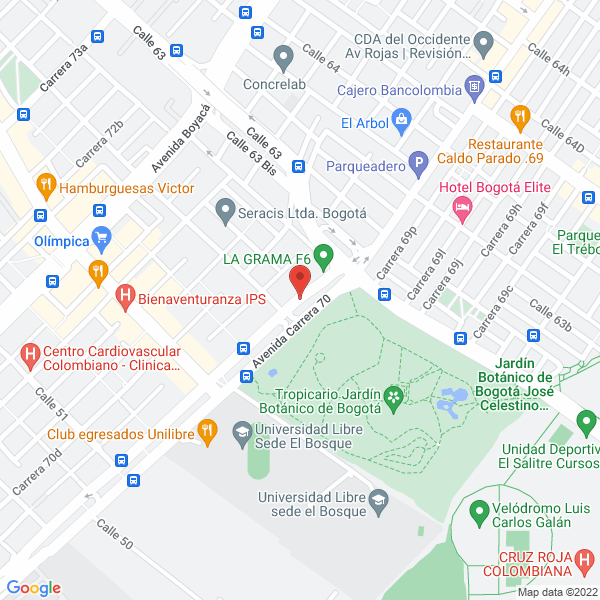 Map of Clinica Odontologica Rehabilitar