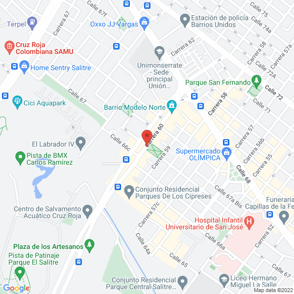 Map of Clínica Veterinaría Sociedad Animal