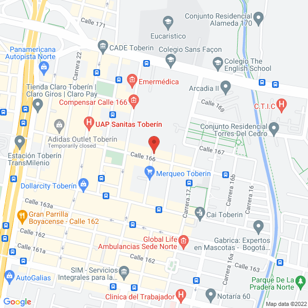 Map of Comercializadora Provco S.A.S.